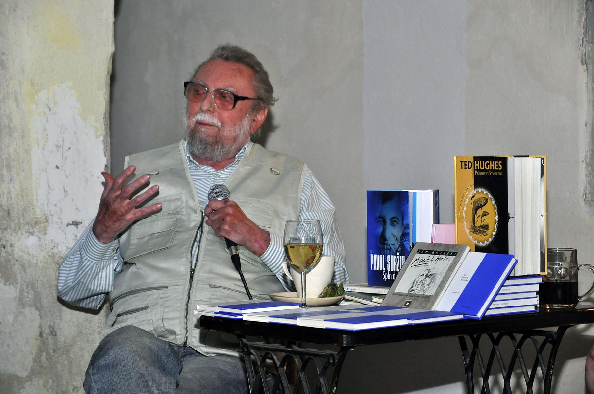 Literárne kino: Ján Buzássy a Peter Milčák, 18. 6. 2009 (foto Ferko Brezovský)