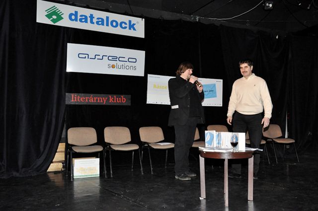 Vyhlasovateľ K.K. Bagala a riaditeľ Asseco Solutions Peter Lang. Foto (c) Ferdinand Brezovský.